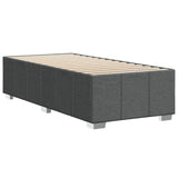 Bed Frame without Mattress Dark Grey 90x190 cm Single Fabric 3284798