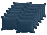 Cushion Cover 12 pcs HOUTEN Navy Blue 45 x 45 cm Corduroy 918651