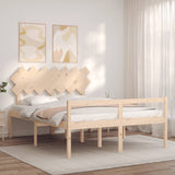 Senior Bed without Mattress 140x200 cm Solid Wood 3195546