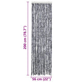 Insect Curtain Silver 56x200 cm Chenille 315138