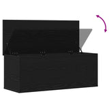 Storage Box Black Oak 90 x 35 x 35 cm Engineered Wood 868713