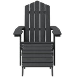 Garden Chair Anthracite HDPE Standard Size Detachable 318646