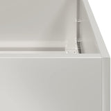 Planter 200x80x40 cm Stainless Steel 860756