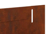 Lawn Edging 20 pcs 102 x 4 x 4 cm Steel Rusty 8008739