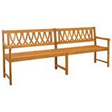 Outdoor Bench Natural 220 x 55.5 x 90 cm Solid Acacia Wood 42028085