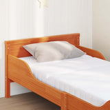 Bed Frame with Mattress Brown 80 x 200 cm Solid Pine Wood 3385954