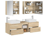 Bathroom Furniture Set 5 pcs Sonoma Oak 3406769