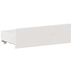 Bookcase Bed without Mattress White 150x200 cm King Solid Wood Pine 3308919