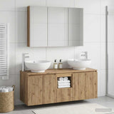 Bathroom Cabinet Set 4 pcs Artisan Oak Engineered Wood 3406510