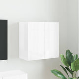 TV Wall Cabinet Wall-mounted High Gloss White 59.5 x 31 x 60 cm 892353