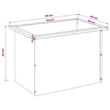Garden Planter with LED 2 pcs Olive Green 40 x 60 x 40 cm Steel 8008147