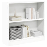 Bookcase White 80x24x75 cm Engineered Wood 800891