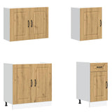 7 Piece Kitchen Cabinet Set Kalmar Artisan Oak Engineered Wood 3314770