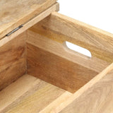 ZNTS Chest 90x40x45 cm Solid Mango Wood 289635