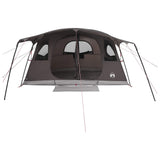 Tunnel Tent Brown Grey 366 x 244 x 198 cm Polyester and Steel 42029016