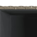 Garden Planter Grey 30x30x60 cm Poly Rattan 366412