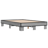 Bed Frame without Mattress Grey Sonoma 140x200 cm 845860