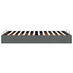 Ottoman Bed Frame without Mattress Dark Grey Double Fabric 3310920