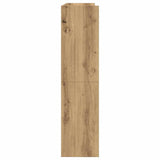 Shoe Rack Artisan Oak 80x25x100 cm Engineered Wood 859904