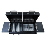 Gas Charcoal Combo Grill with 3 Burners 47388