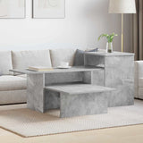 Console Table Concrete Grey 91.5 x 35 x 38.5 cm Engineered Wood 891163