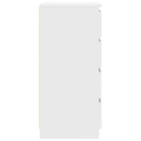 Sideboard with Drawers White 37.5x35x99 cm Engineered Wood 861760