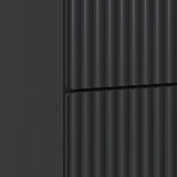 Bedside Cabinet Black 43 x 41 x 66.5 cm Engineered Wood 894556