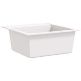 ZNTS Granite Kitchen Sink Single Basin White 144857