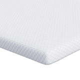 Mattress Topper White 80 x 200 x 5 cm Jaquard Fabric 4106221