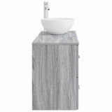 Bathroom Furniture Set 2 pcs Grey Sonoma Engineered Wood 3403949