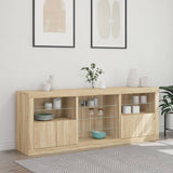 Sideboard with LED Lights Sonoma Oak 181.5x37x67 cm 3209039