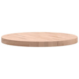 Table Top 60x4 cm Round Solid Wood Beech 355923