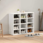 Shoe Cabinet with Shelf White 77.5 x 30 x 67 cm Engineered wood 808711