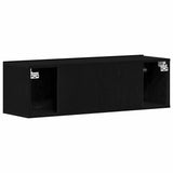 TV Cabinet 100 x 30 x 30 cm Black Oak Engineered Wood 862487