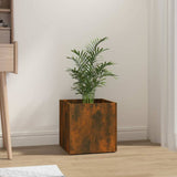 Planter Box Smoked Oak 40x40x40 cm Engineered Wood 820499