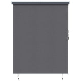 Roller Blind Anthracite 220 x 250 cm Fabric and Aluminum 362096