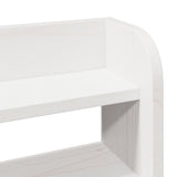 Bed Frame without Mattress White 135x190 cm Double Solid Wood Pine 3306943