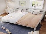 Daybed Cabin Bed Wooden 3FT Single Sofa Guest Bed Sofa Bed, Pull out Trundle Wooden Bed Heart-Shaped WF308949AAW