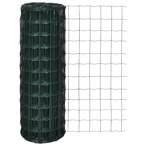 Euro Fence Steel 10x1.5 m Green 140587