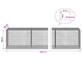 Gabion with 3.5 mm Wire and 5x5 cm Mesh 400x100x100 cm 3462434