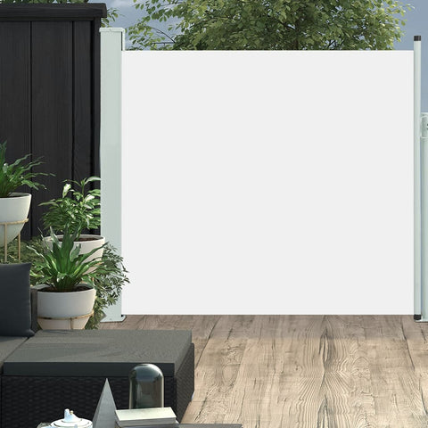Patio Retractable Side Awning 170x300 cm Cream 317887
