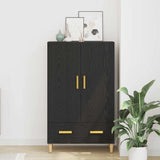 Highboard Black Oak 70 x 31 x 115 cm Engineered Wood 862763