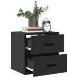 Wall-mounted Bedside Cabinet Black 40x31x39.5 cm 848724
