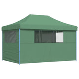 ZNTS Foldable Party Tent Pop-Up with 4 Sidewalls Green 4004976