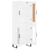 Highboard White 69.5x34x180 cm Engineered Wood 3199641