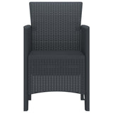 Garden Chair 2 pcs Anthracite 53 x 49 x 85 cm Polypropylene 847448
