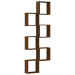 ZNTS Wall Cube Shelves 6 pcs Brown Oak 30x15x30 cm 815887