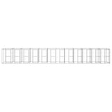 Outdoor Dog Kennel Galvanised Steel 29,04 m 3082292