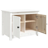 Coffee Table White 71x49x55 cm Solid Wood Pine 820927
