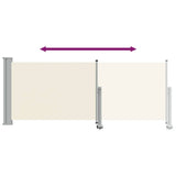 45185 Patio Retractable Side Awning 100 x 300 cm Cream